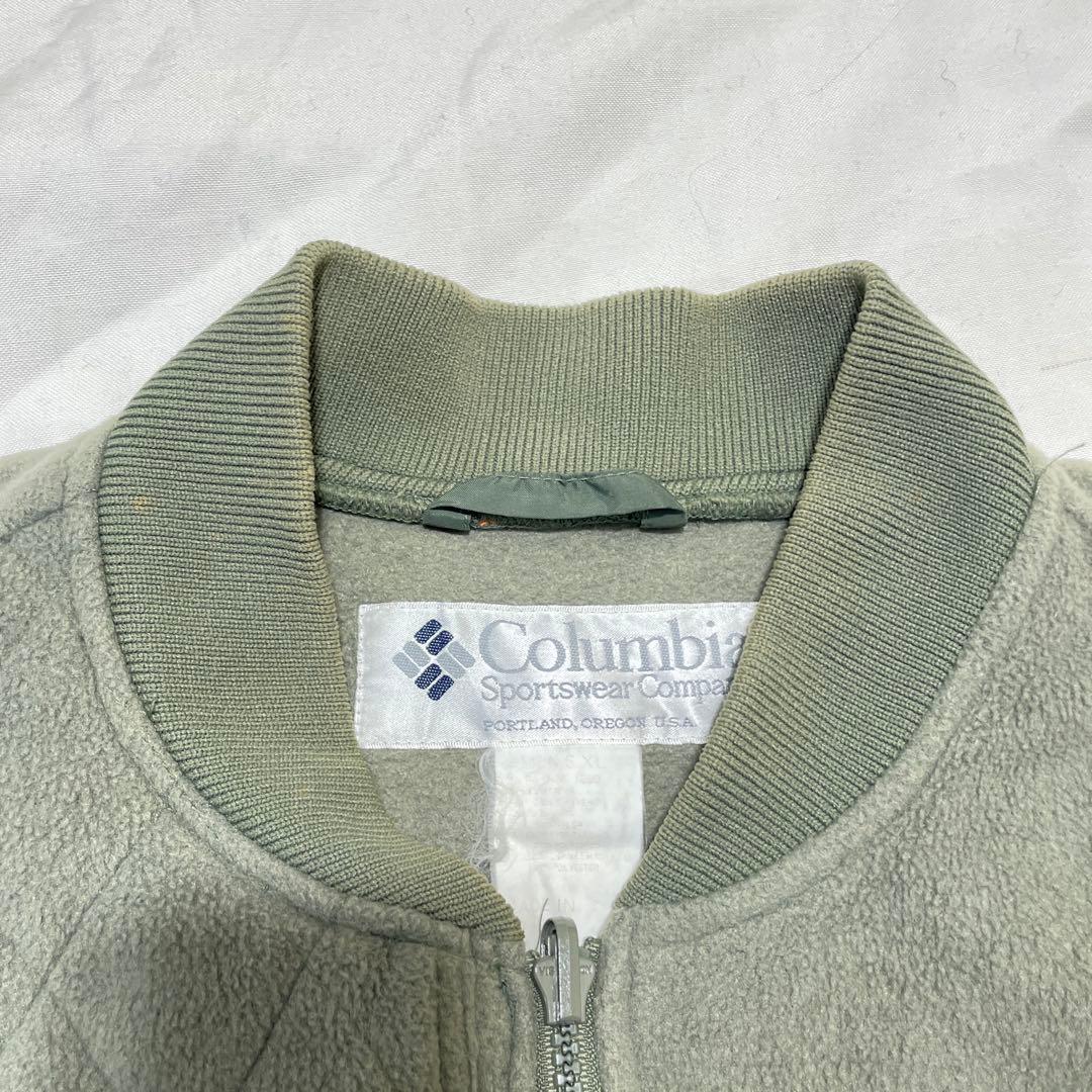 古着 80s Columbia フリースライナーハンティングジャケット XL