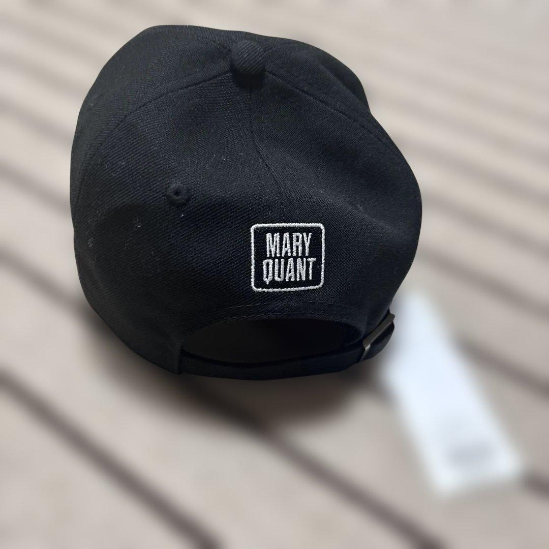 MARY QUANT ブラックキャップ フラワーモチーフ