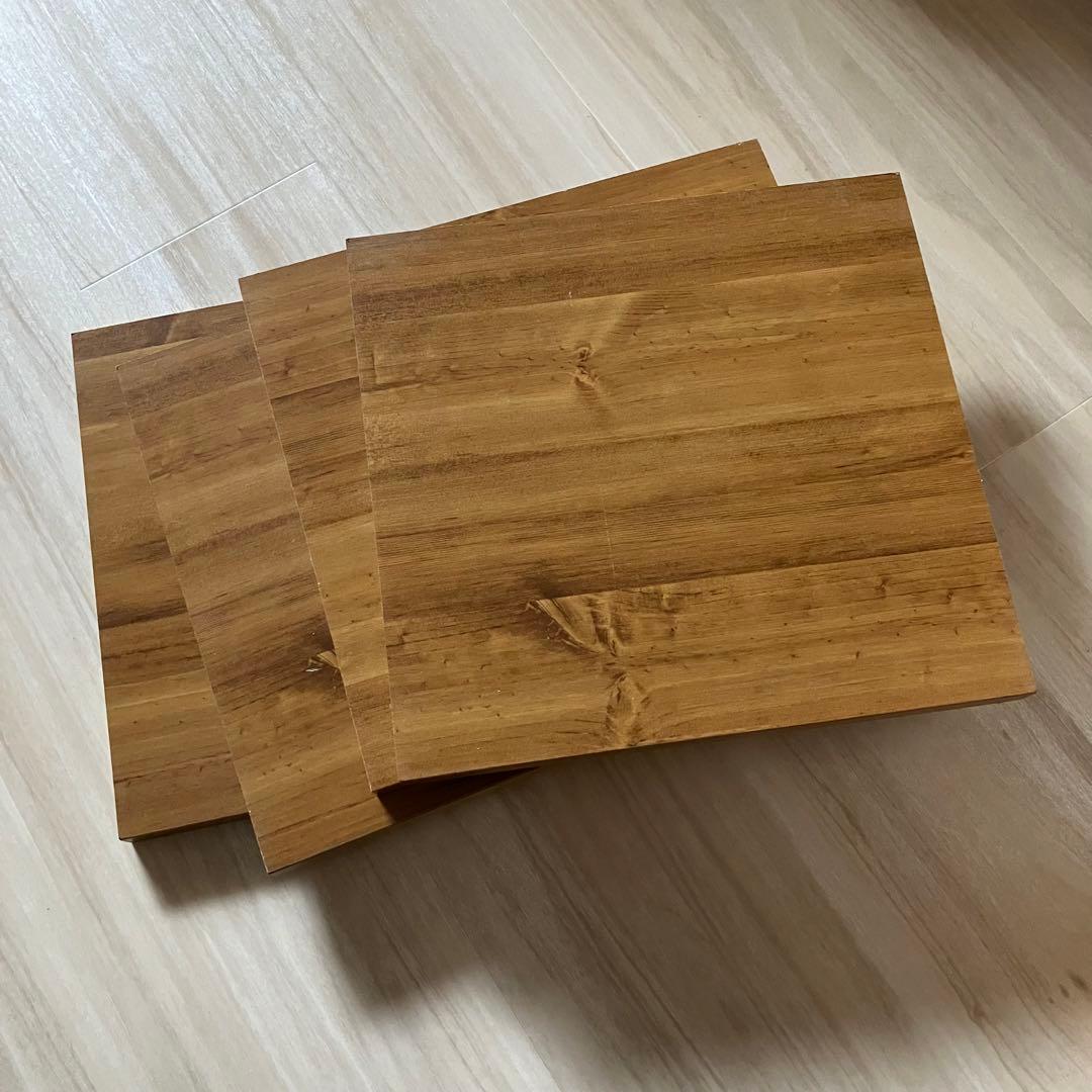 ナチュラルウッド2段シェルフ