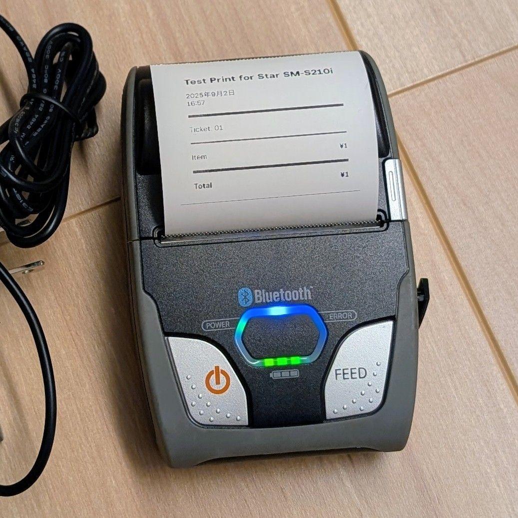 美品 スター精密 SM-S210i Bluetooth モバイルプリンタ