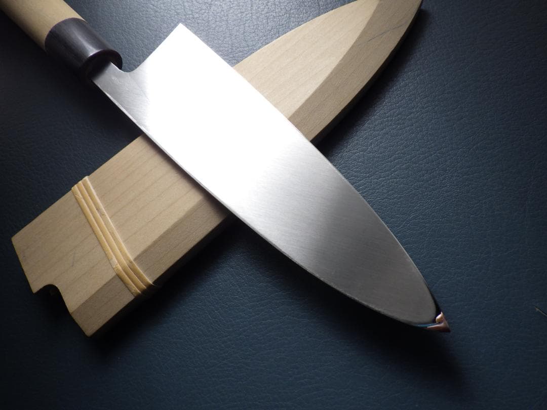 尚大正吉★相出刃包丁6寸・水牛柄/鞘付属★堺打刃物★▲記名有▲