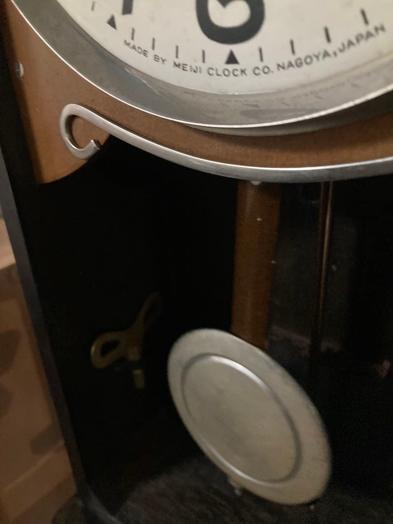 Meiji柱時計 チンチャン時計 8日巻き 稼働品