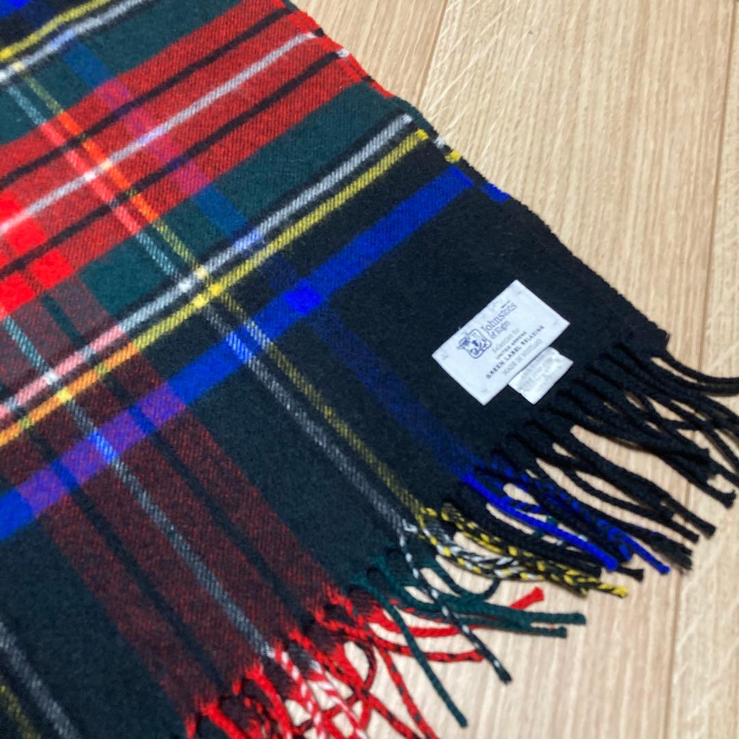 ジョンストンズ 大判ストール ユナイテッドアローズグリーンレーベル別注