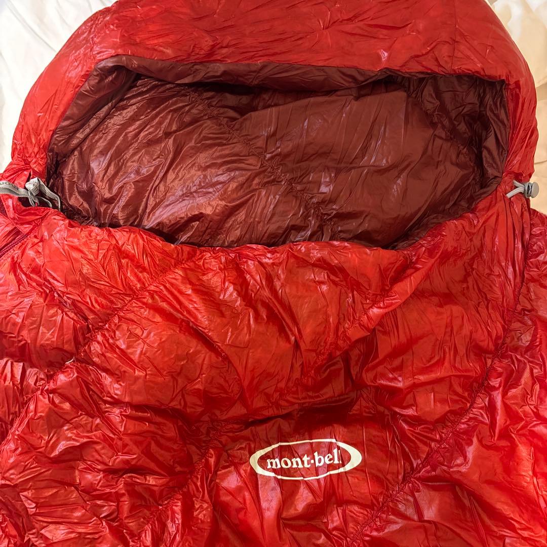 mont-bell Down Hugger 800#3 レッド寝袋ダウンシェラフ
