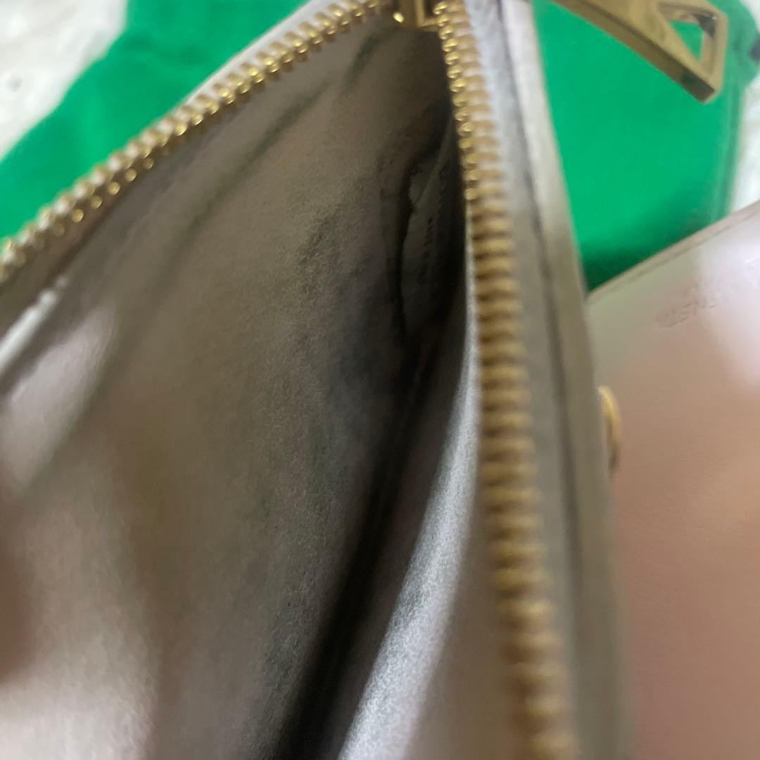 【RFID搭載】ボッテガヴェネタ イントレ 財布 ピンクベージュ　革 マキシ