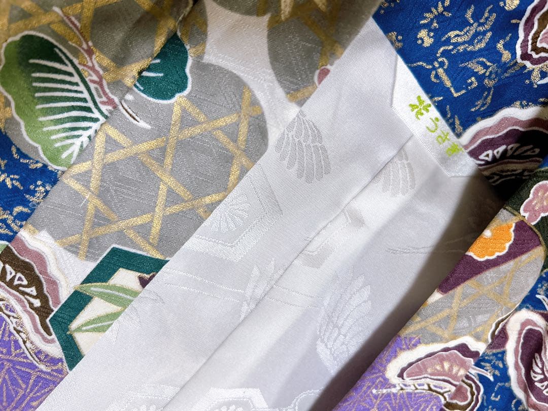 花うさぎブランド着物♡七五三　5歳　男の子　フルセット　紫　黒