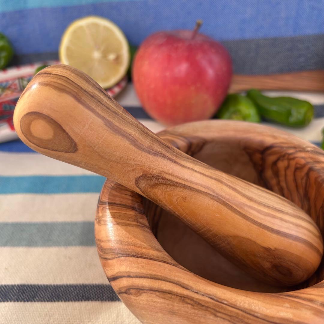 オリーブの木　スパイスマッシャー すり鉢すりこ木セットC