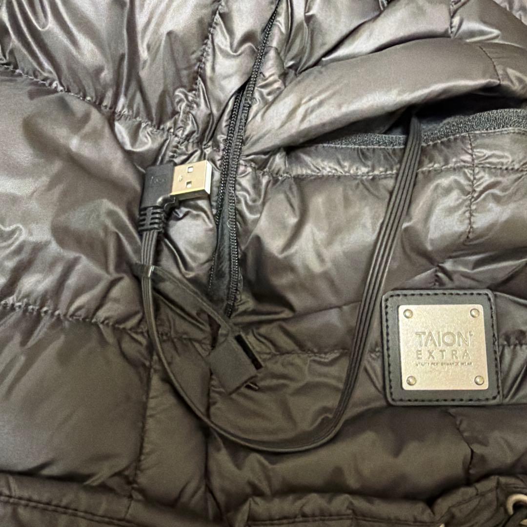 TAION EXTRA クルーネック　インナーダウンセット　黒