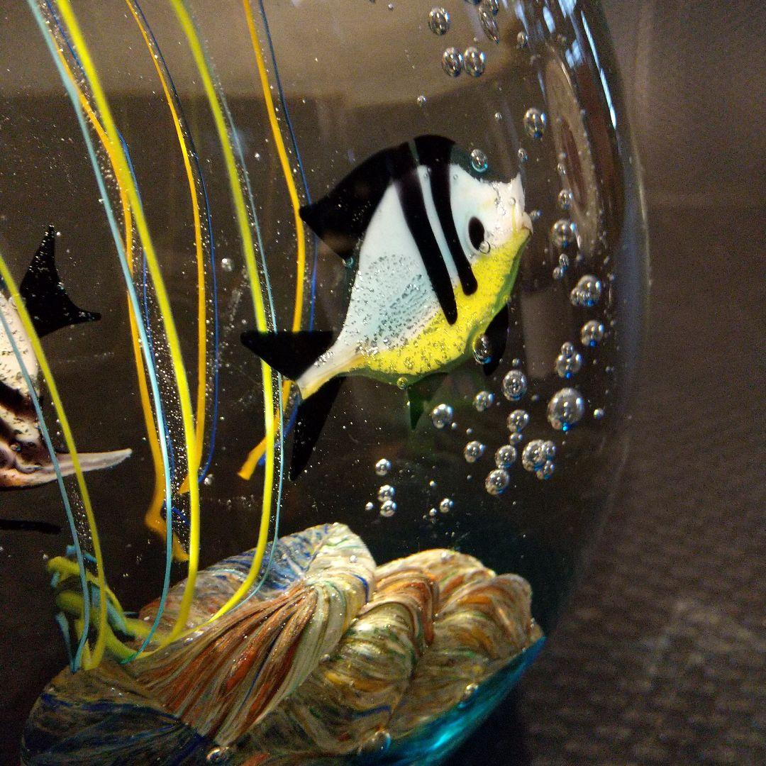 ベネチアングラス 置物 ムラ―ノガラス アクアリウム伝統工芸品