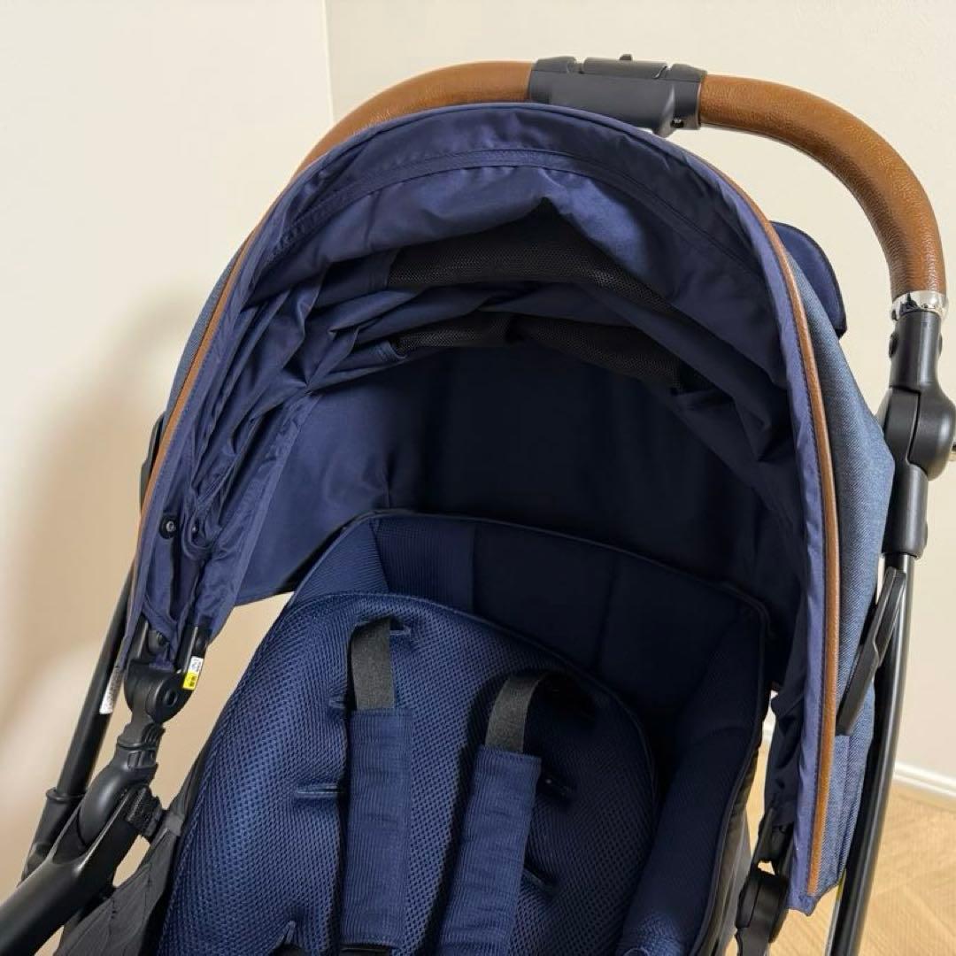 【値下中・レインカバー付】アップリカ　ラクーナビッテクッション　ベビーカーAB型