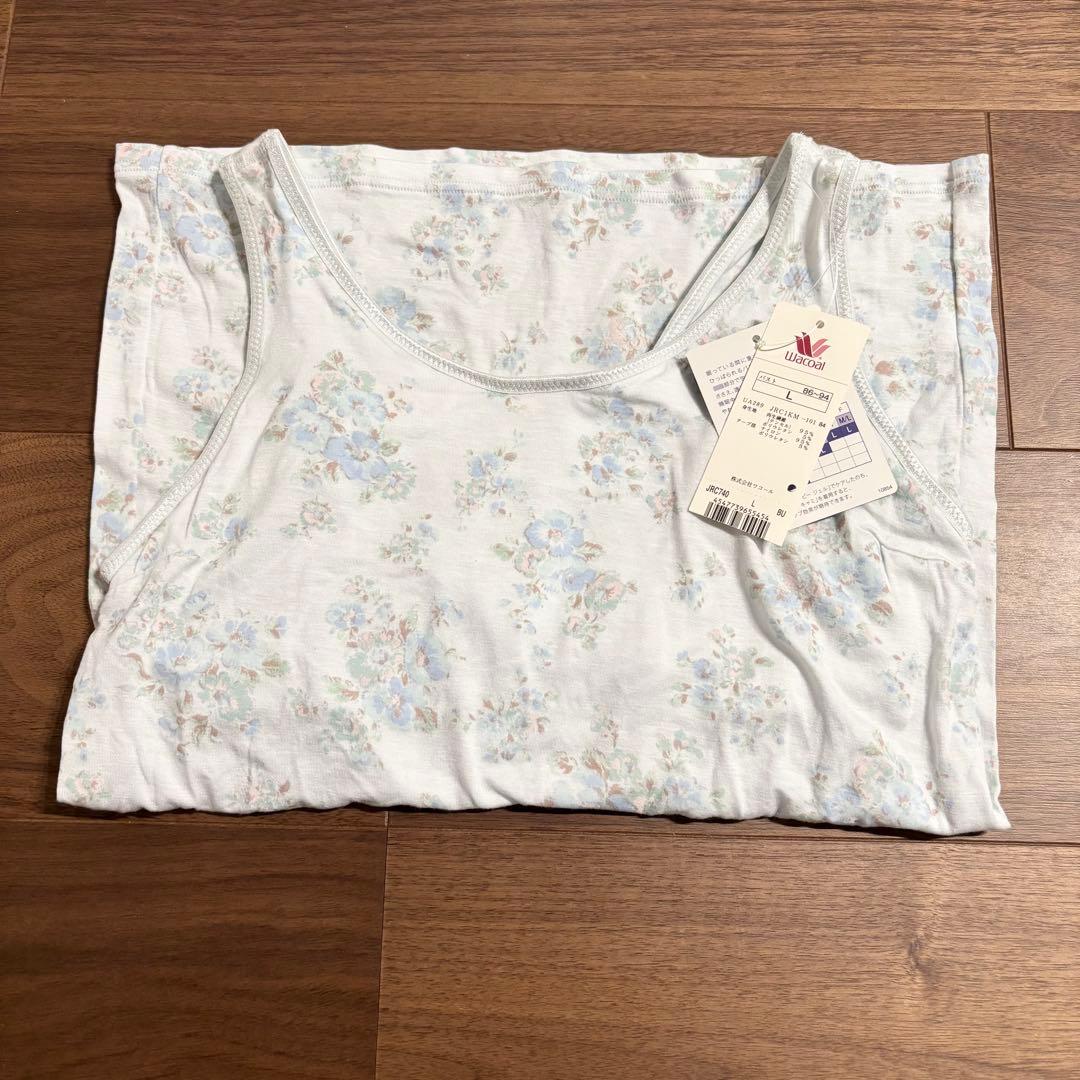 ⭐︎新品 ワコール ナイトアップキャミ ナイトアップブラ お花柄 フラワー L