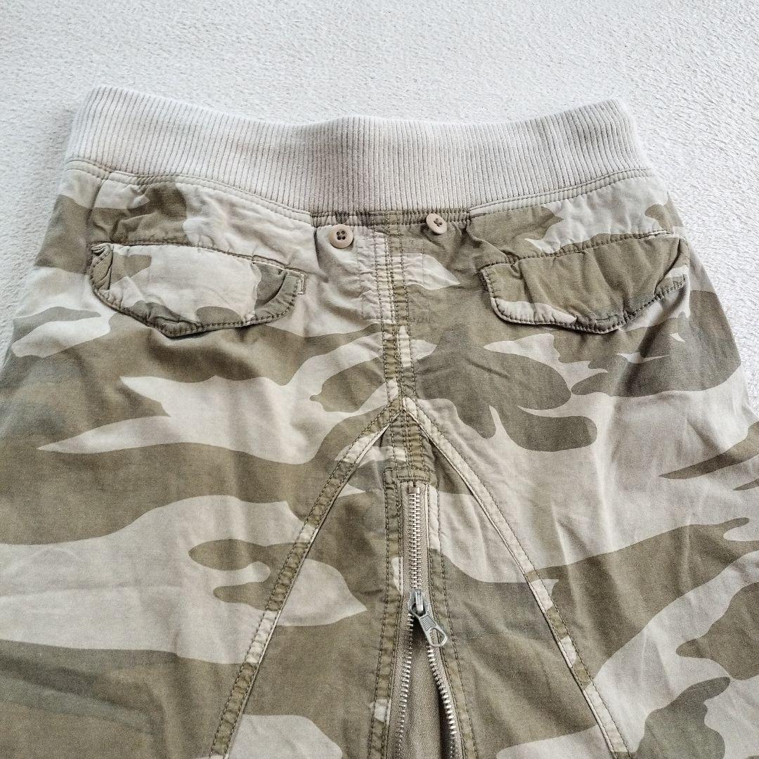 希少　goa ミリタリーロングスカート　迷彩　y2k 　Ｓ