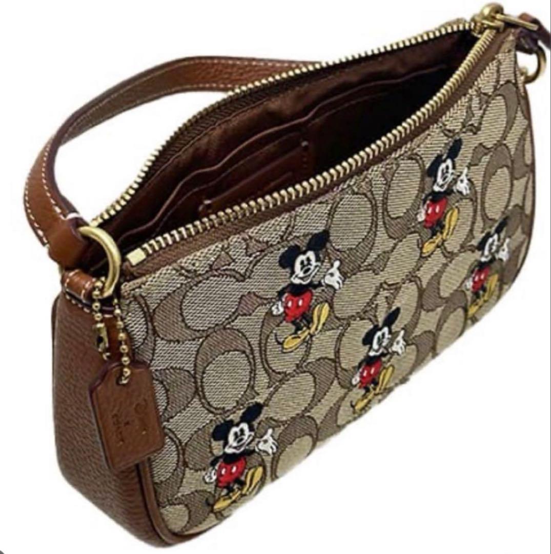 COACH コーチ ミッキーコラボ ノリータ19 限定可愛いショルダーバッグ