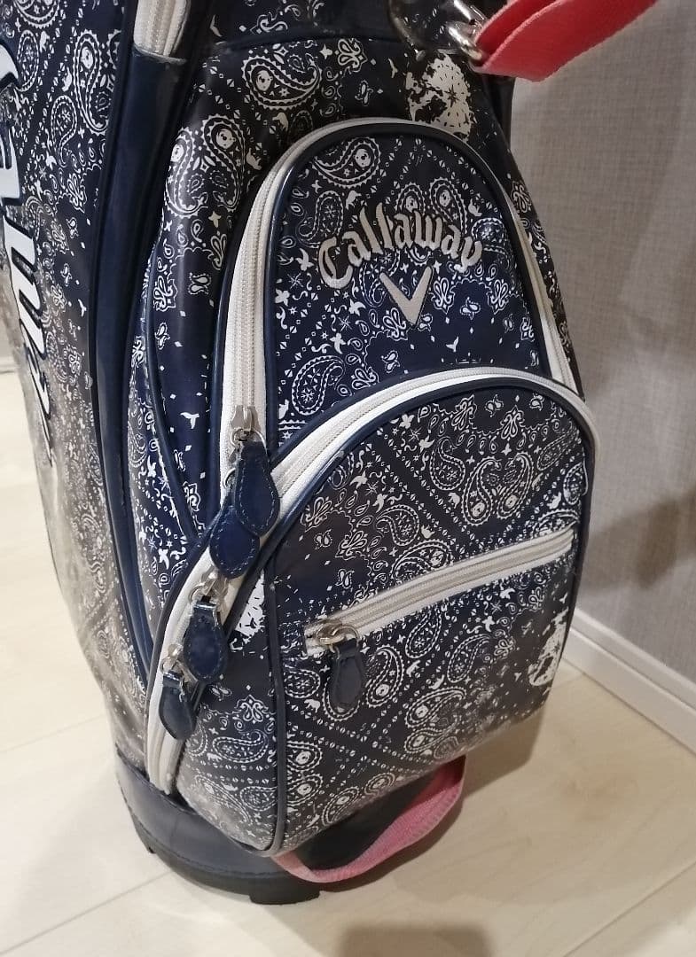 Callaway キャディバッグ ネイビー バンダナ柄