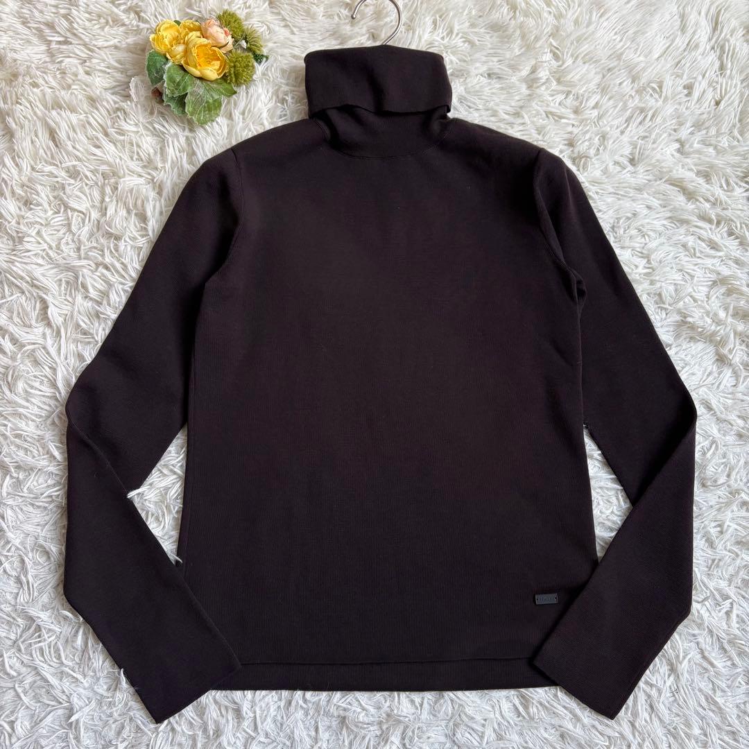 未使用級♡フォクシー ニット タートルネック グレースウール ダークブラウン