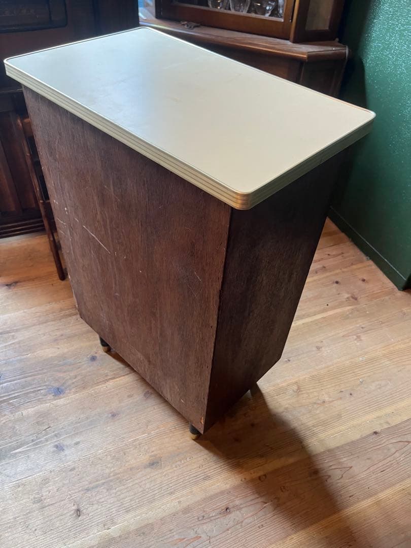 電話台 チェスト 昭和レトロ レトロポップ インテリア 当時物 収納棚