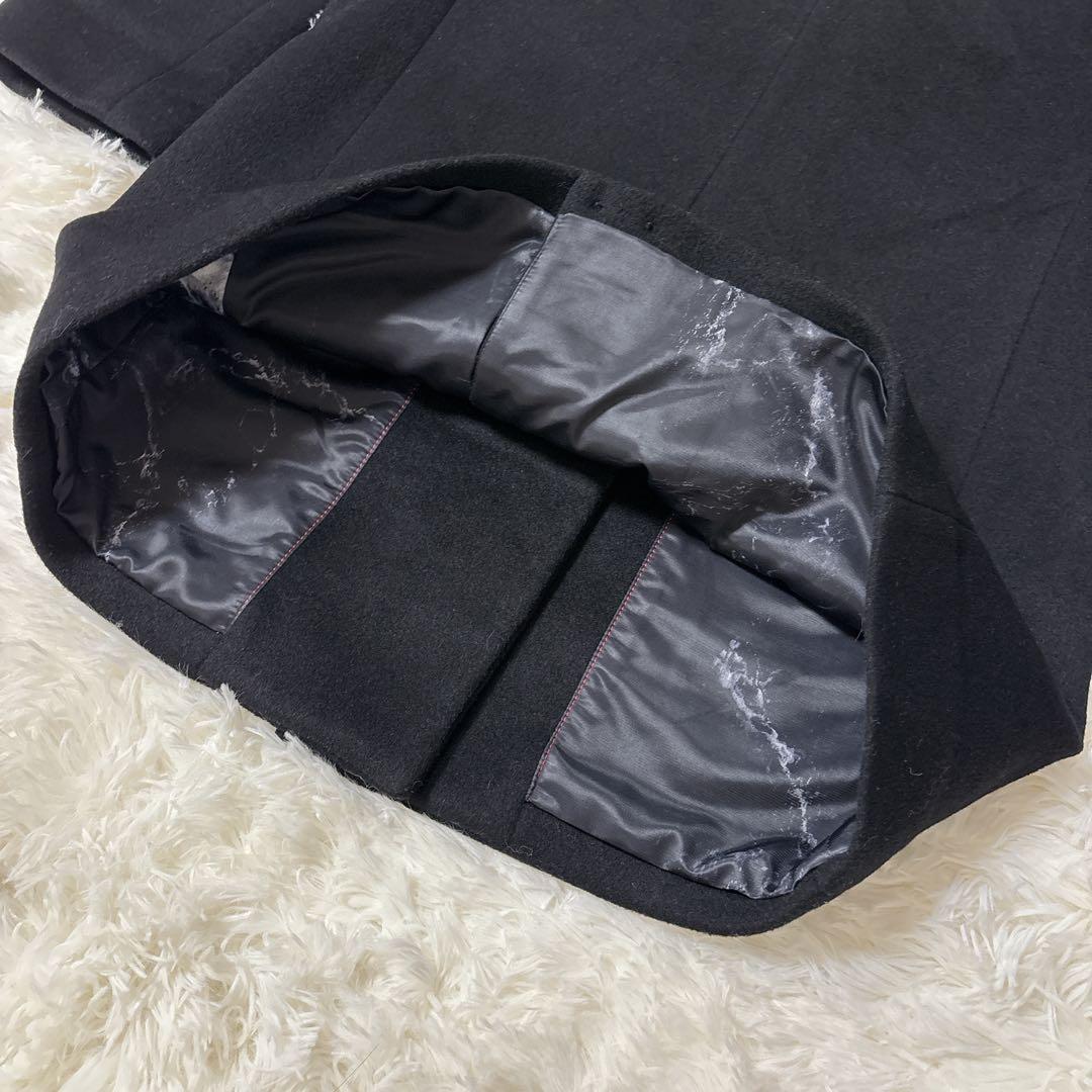 未使用 ROBERT CAVANI カシミヤ100 チェスターコート ブラック