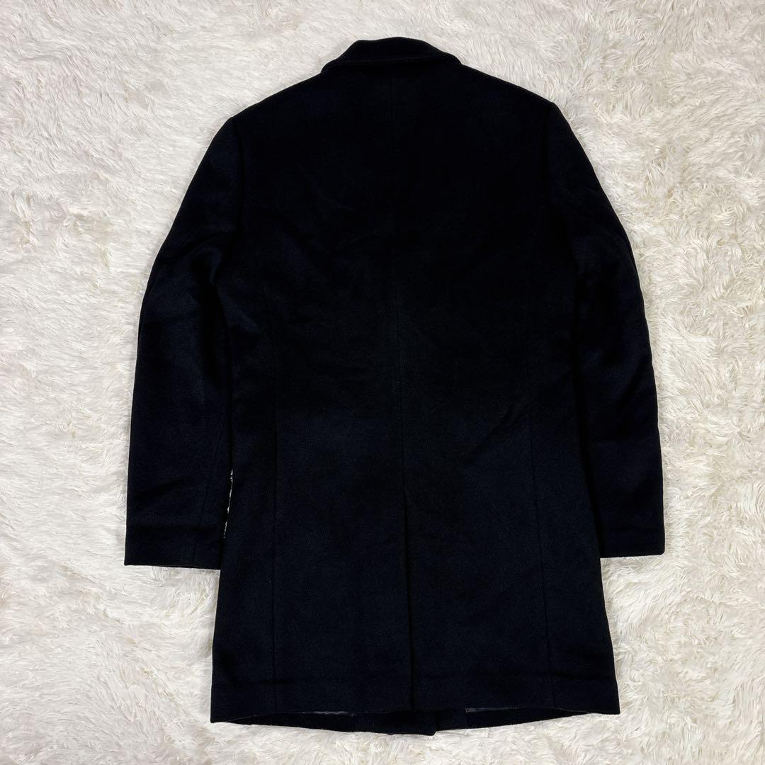 未使用 ROBERT CAVANI カシミヤ100 チェスターコート ブラック