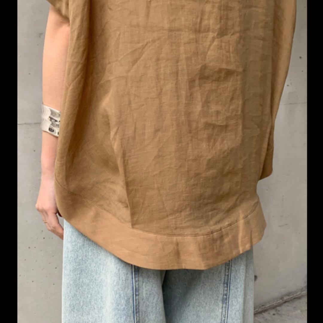 新品♪DouDou リネンドロストフレンチシャツ 今季2025SS