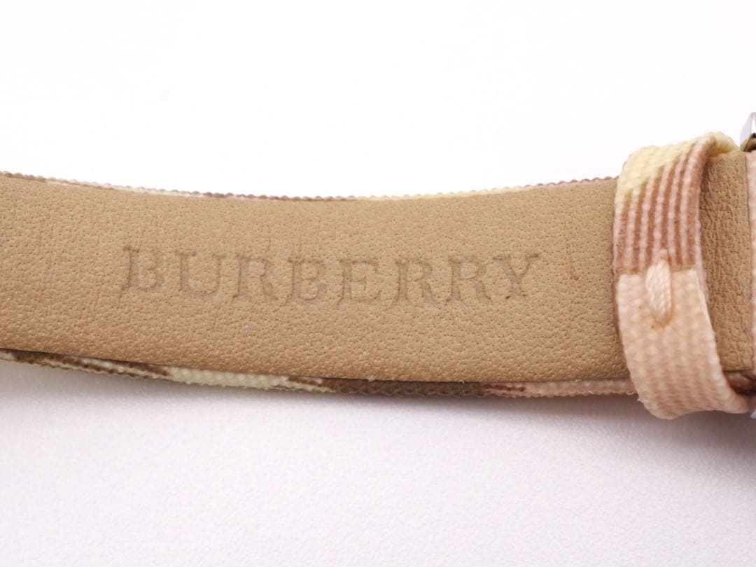 新品電池交換 Burberry 腕時計 クォーツ 純正ベルト 477