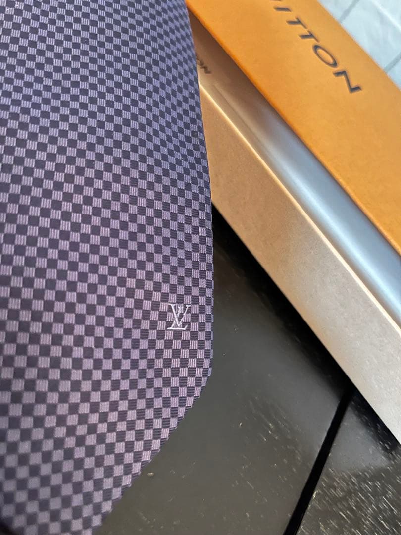 Louis Vuitton ダークネイビー ネクタイ