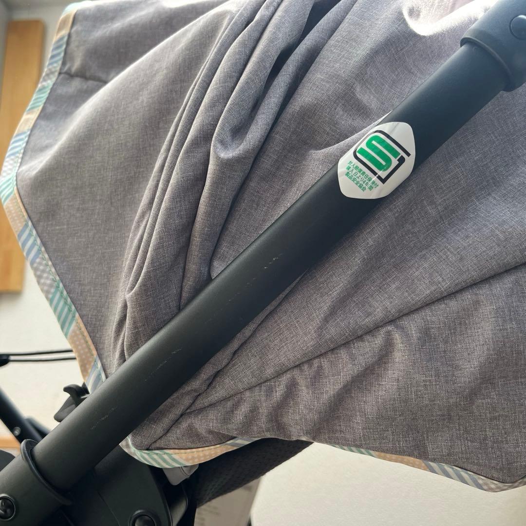 【美品】pigeon ランフィリノン グレー RB1L ベビーカー A型