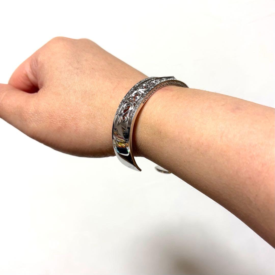 未使用 SAAD B-75-S アラベスク サンシンボル オープンワークバングル