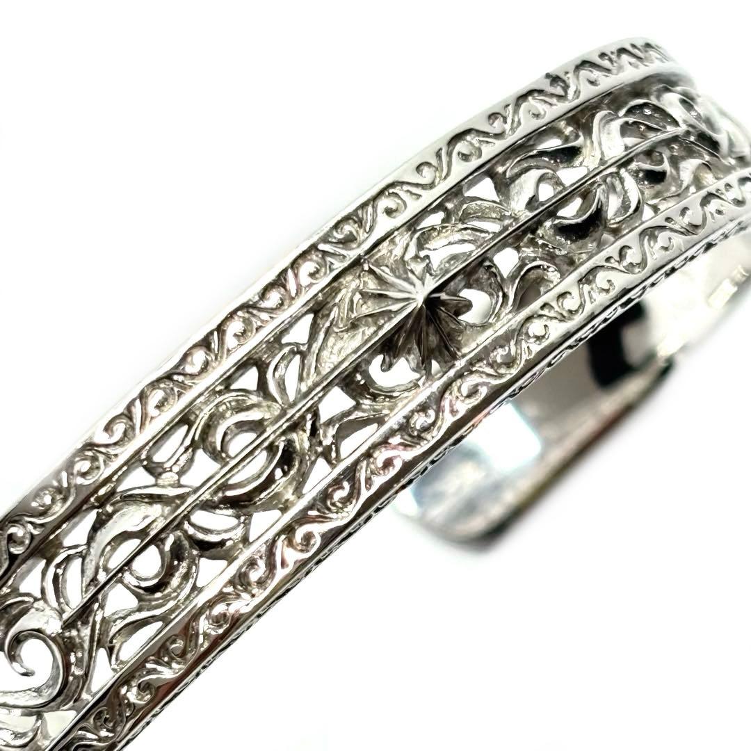 未使用 SAAD B-75-S アラベスク サンシンボル オープンワークバングル