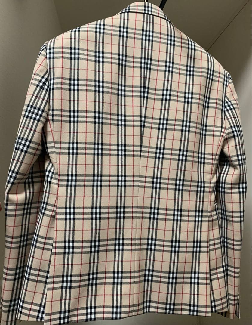 バーバリー調 チェック柄 スーツ 上下 ベスト