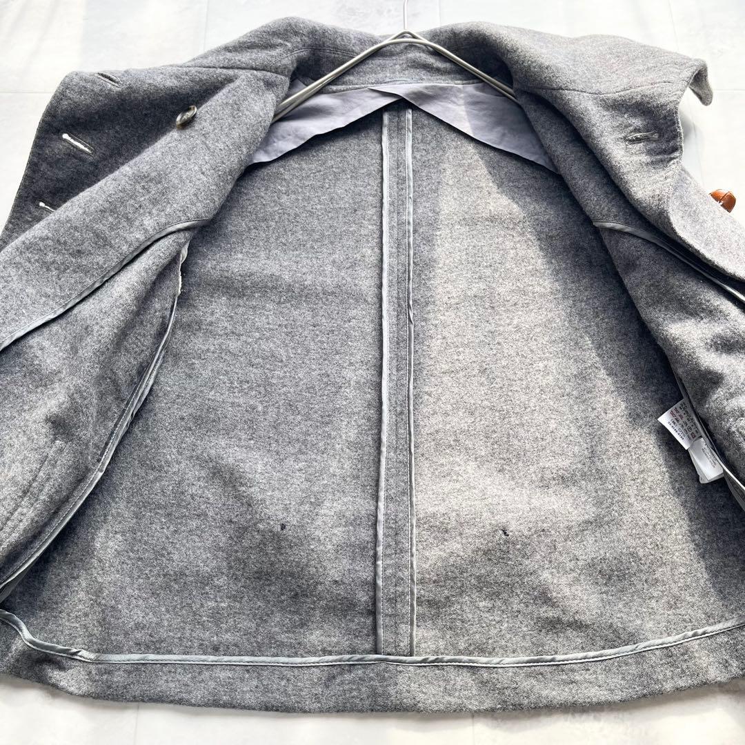 【美品】MAX MARA ビッグカラー ショートコート L くるみボタン