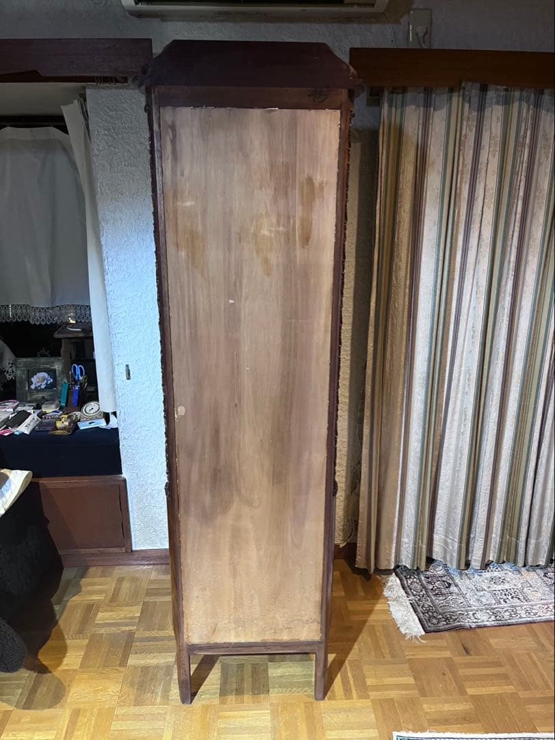 イタリア製 MARCONI ARTE 象嵌細工 ガラス 高級家具 飾り棚