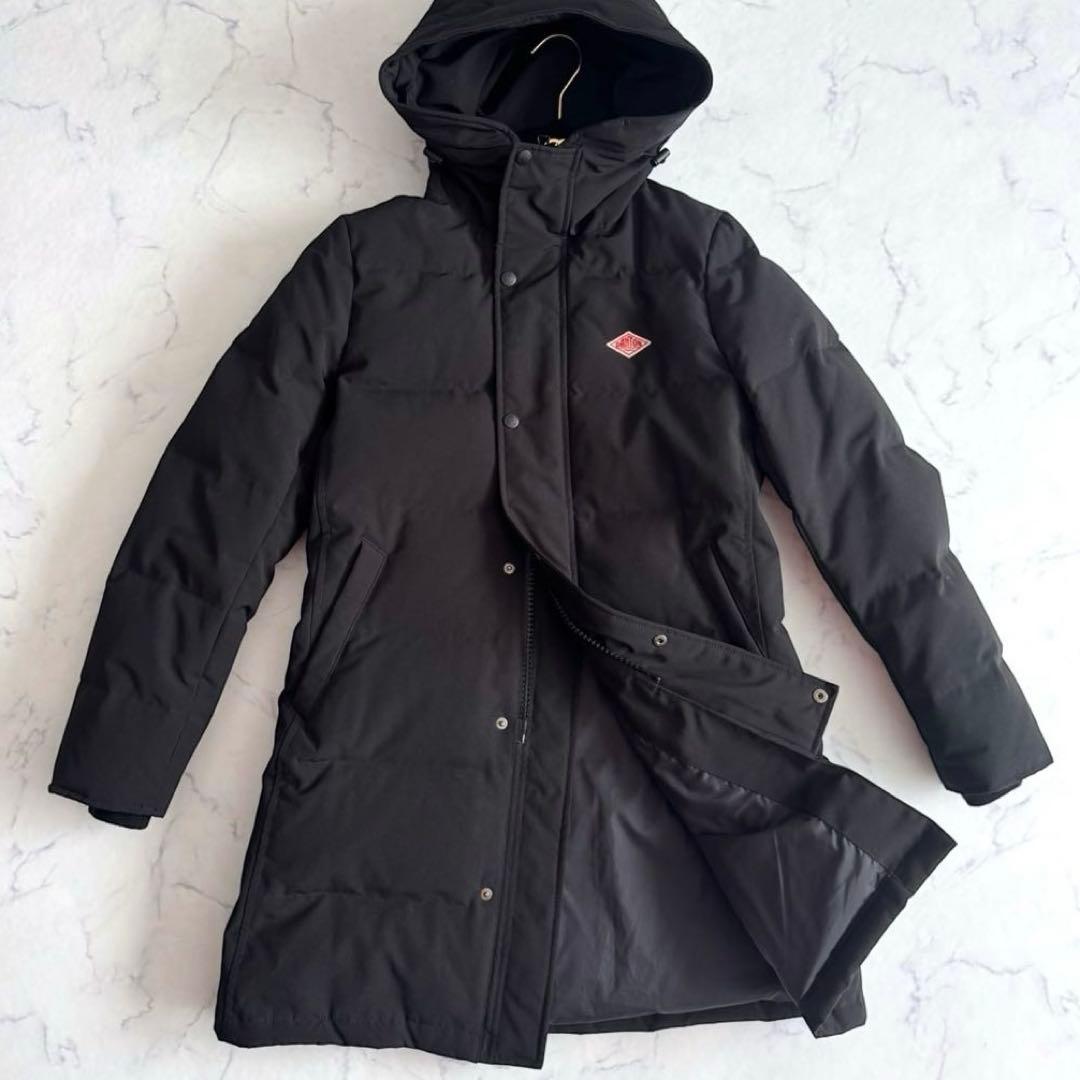 美品 DANTON ダントン タッサーダウンコート ブラック 近年モデル 36