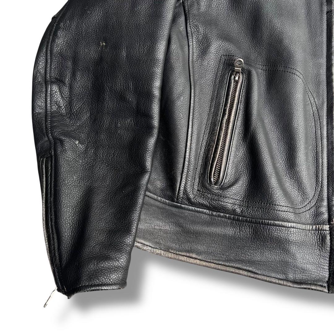 HARLEY-DAVIDSON 本革 レザーライダースジャケット M 古着