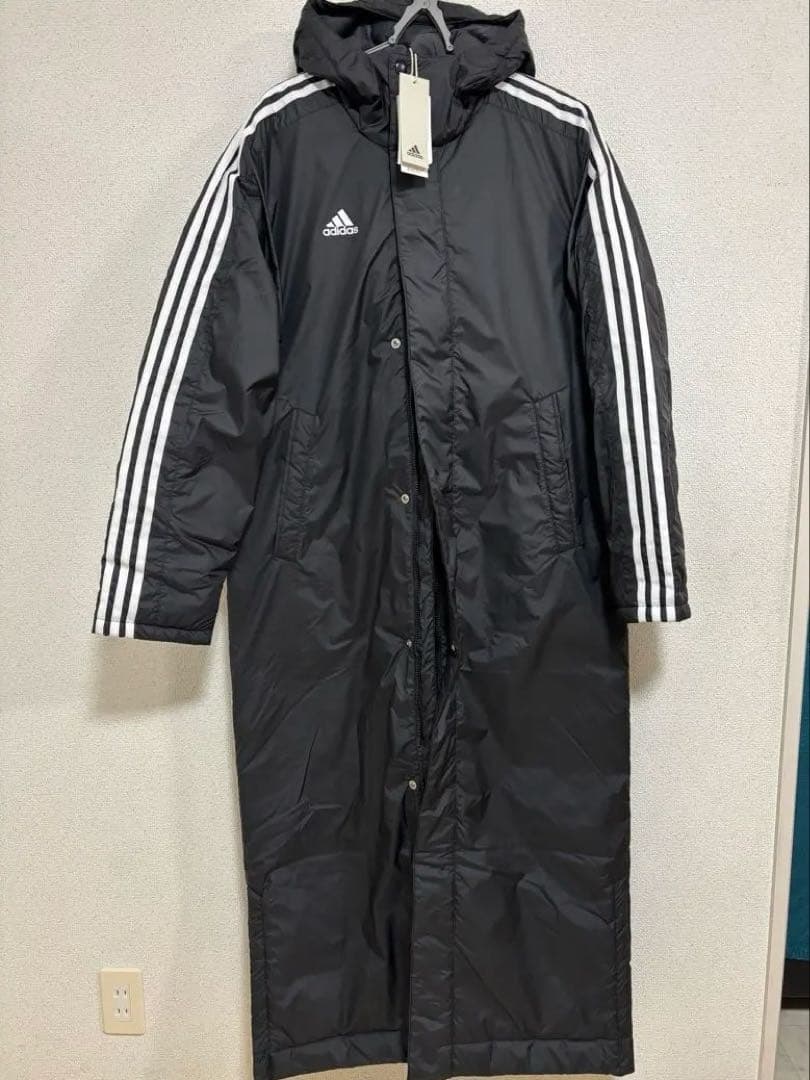 adidas ブラック ベンチコート Mサイズ KSA20