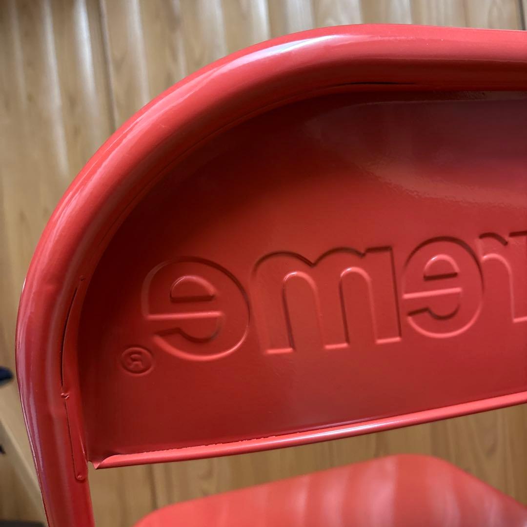 Supreme l Folding Chair パイプ椅子　赤