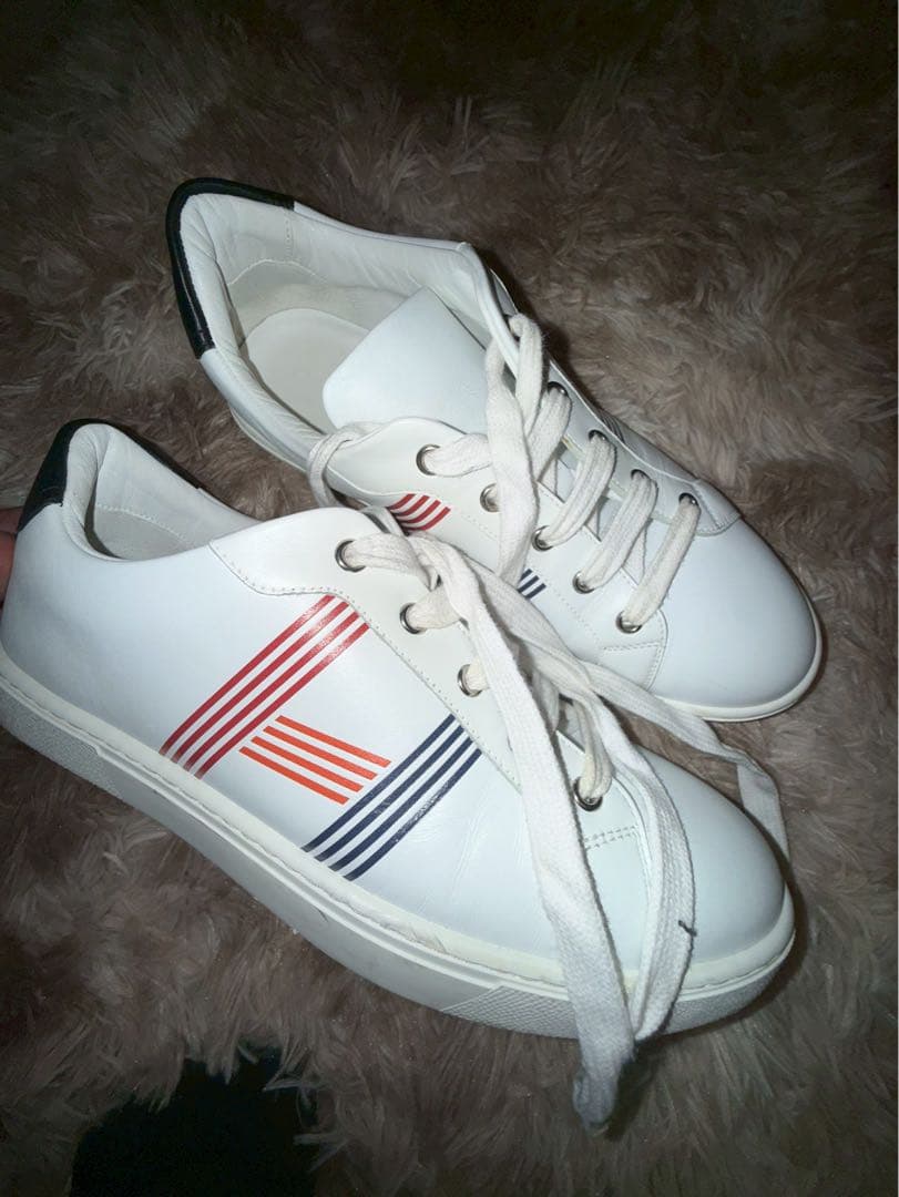 【招き猫】HERMES エルメス アヴァンタージュ スニーカー レザー