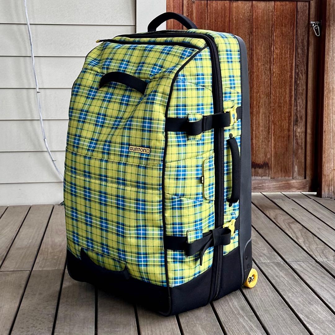 Burton 大容量キャリーカート チェック柄