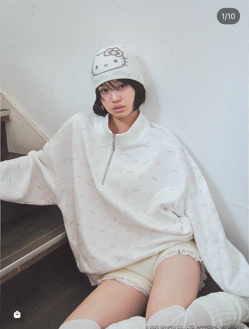 PELLICULE HELLO KITTYマフラーショルダーバッグニット帽