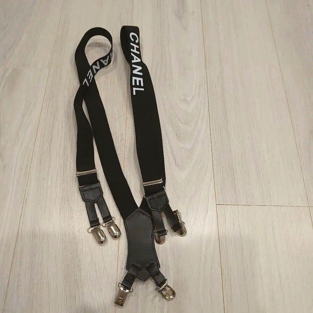 o*o様 CHANEL ロゴ入り ブラック サスペンダー