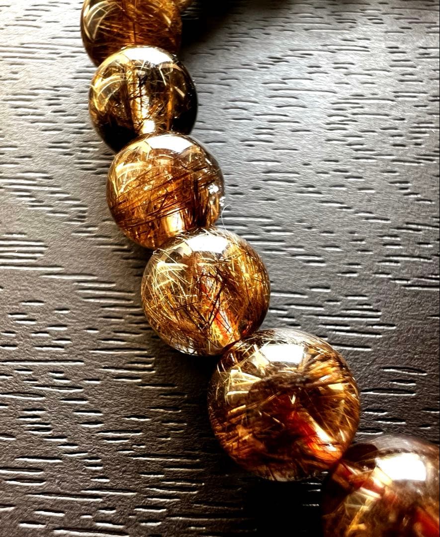 最高級AAA ブラウンルチル クオーツ キャットアイ ブレスレット 特別価格