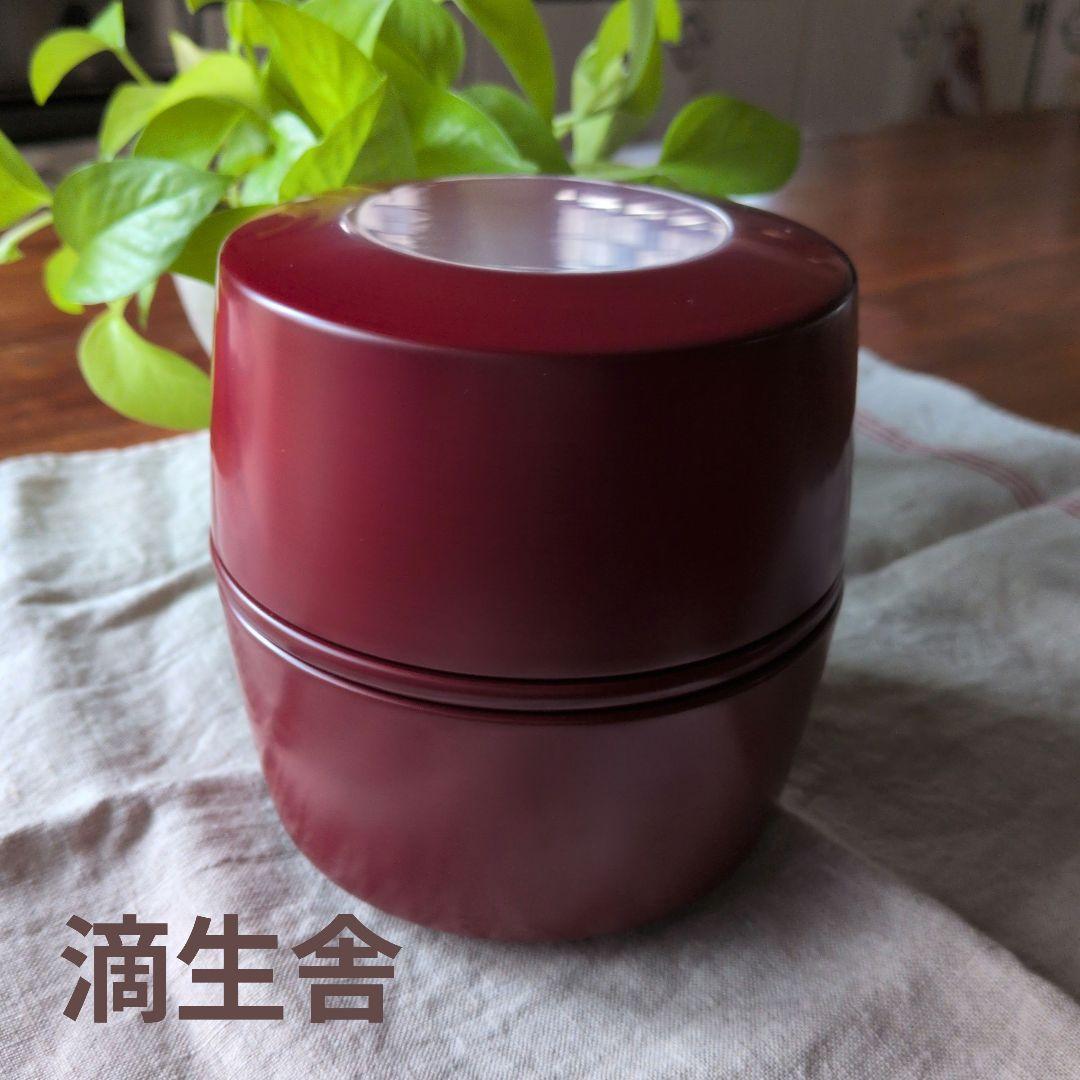 2/12まで【滴生舎】お弁当箱(角、朱色)