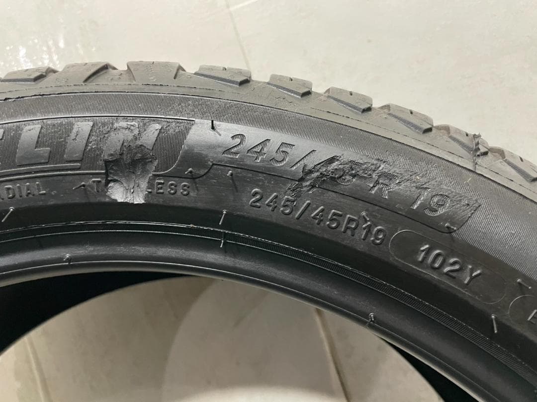 【送料込】245/45R19 25年製 8分山 ミシュラン オールシーズン 1本