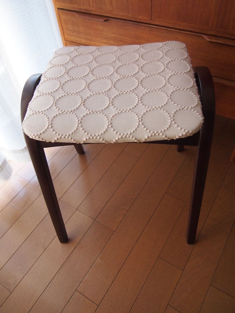 ミナペルホネン ハンドメイド オーク スツール タンバリン 生地 チェア ベンチ