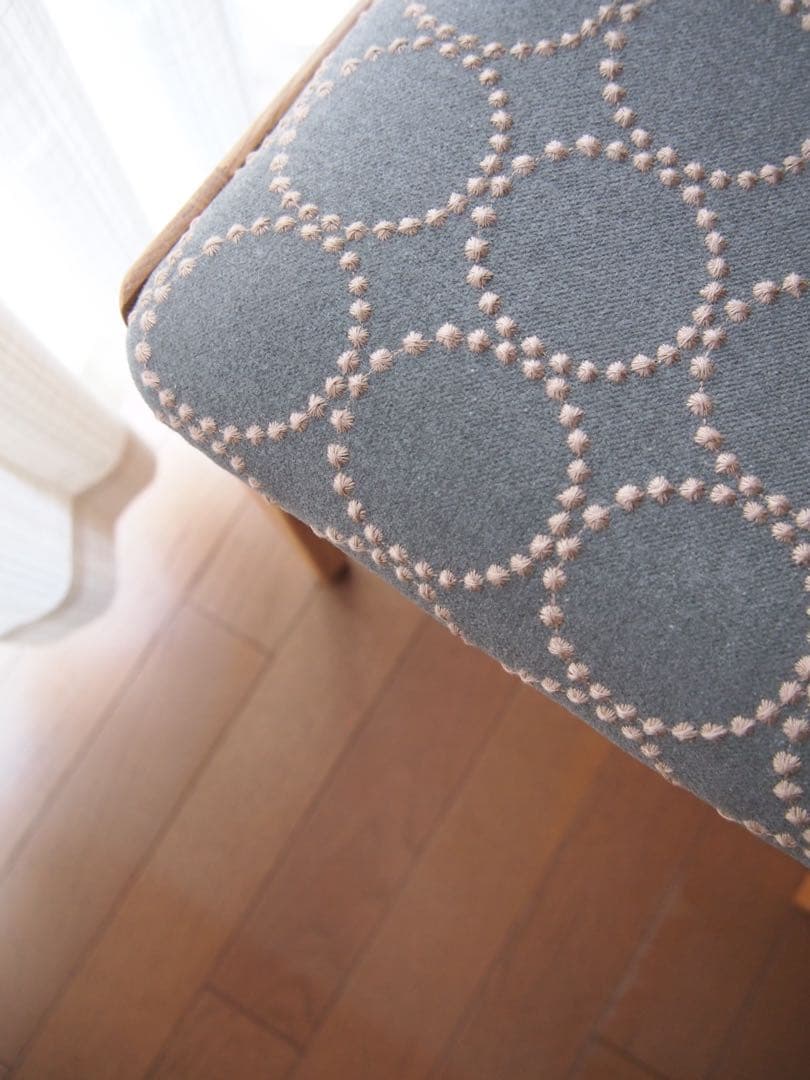 ミナペルホネン ハンドメイド オーク スツール タンバリン 生地 チェア ベンチ