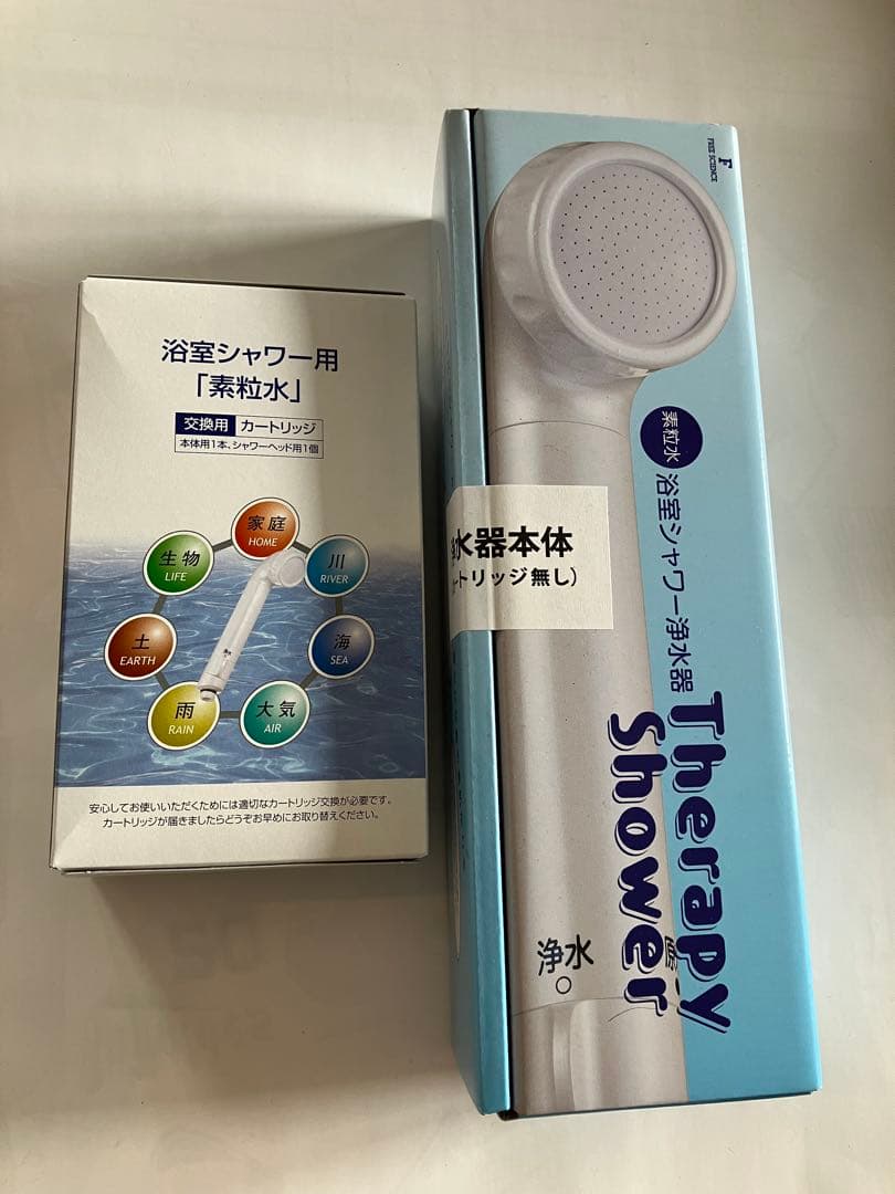 素粒水　浴室シャワー用　ヘッド　カートリッジ　フリーサイエンス