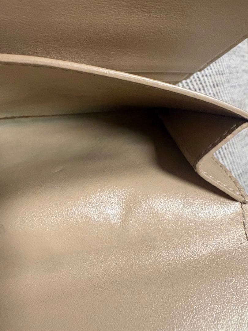 CELINE ベージュ 三つ折り財布　スモールトリフォールドウォレット