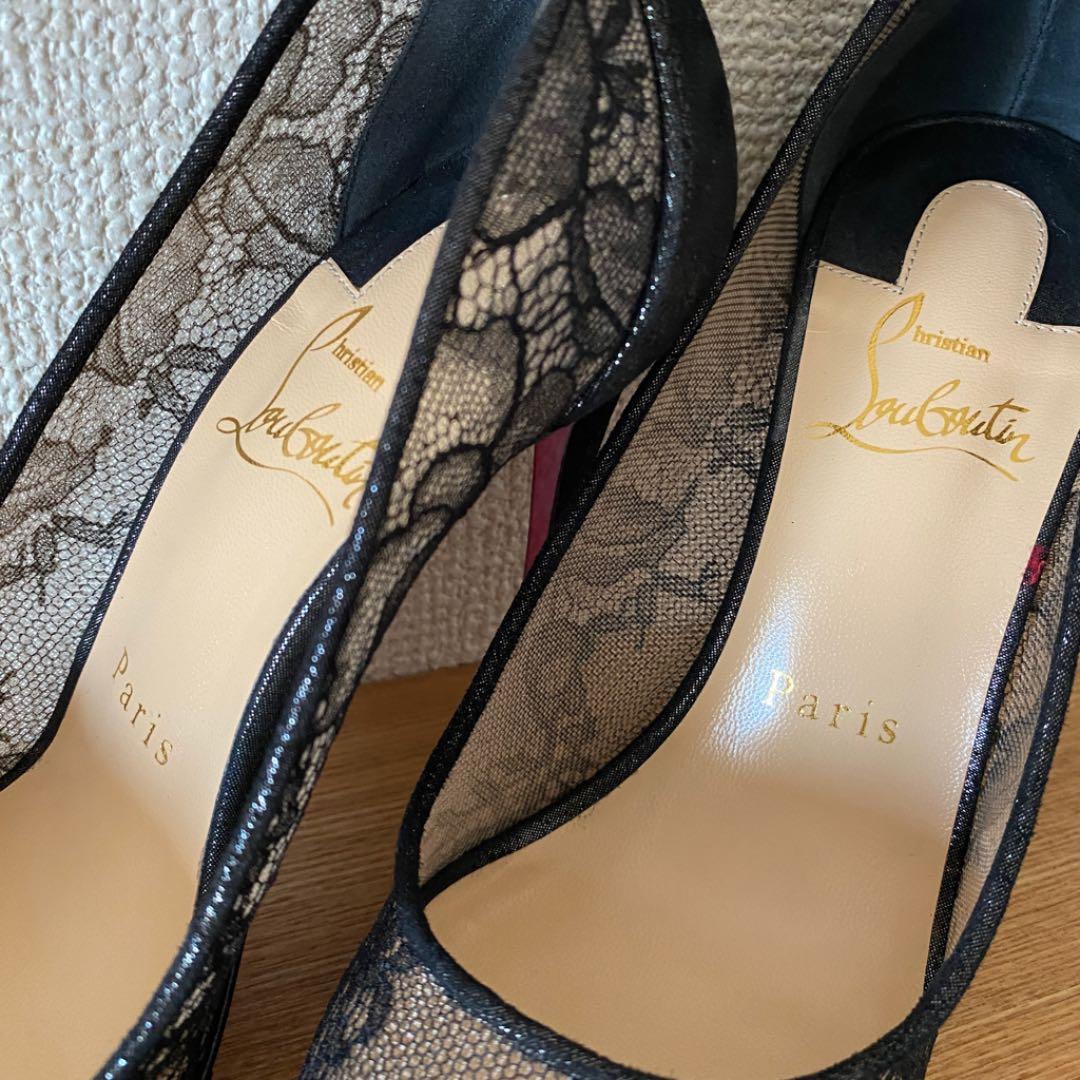 ルブタン レース ハイヒール