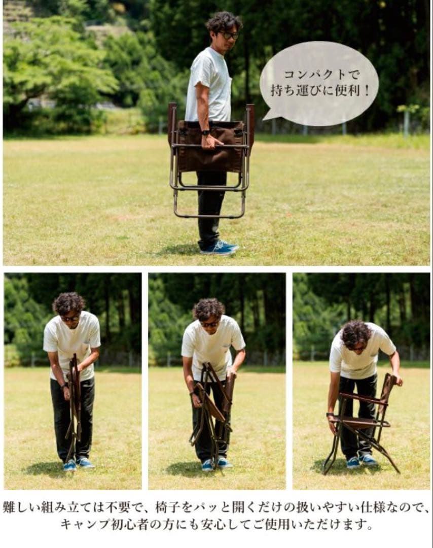 MIKAN ミカン ワックスドキャンバスローバーチェア ハイ カーキ