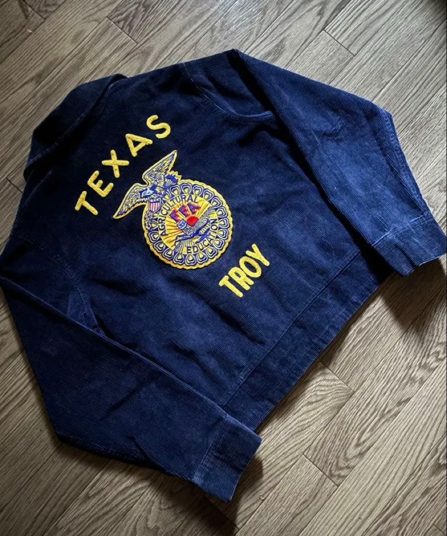 ★極美品★ 90s ~ 濃紺　FFA ジャケット 　lot103-38 フェード