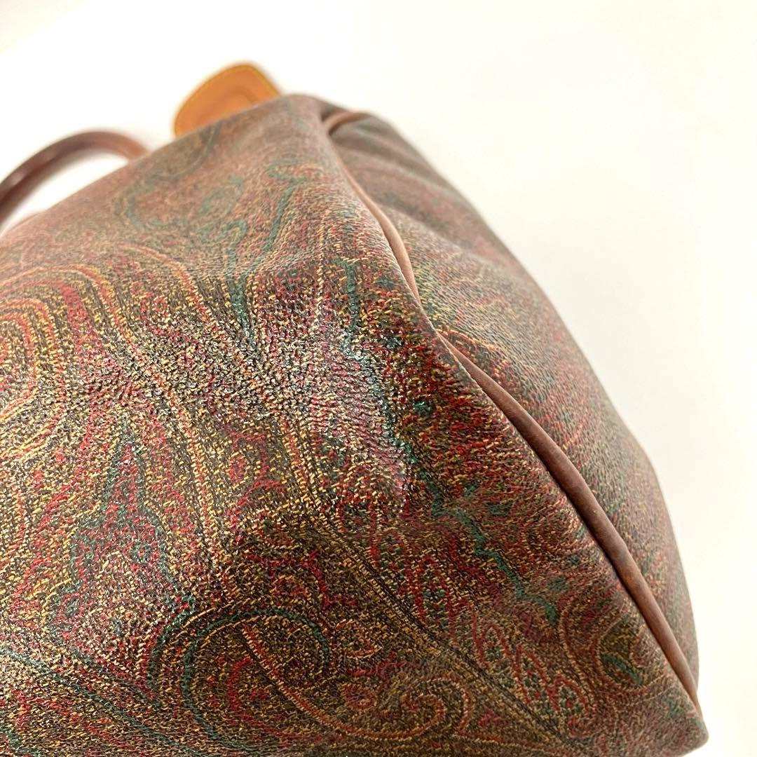 大人気☆ETRO☆エトロ☆ミニボストンバッグ☆レザー☆ペイズリー☆ブラウン！